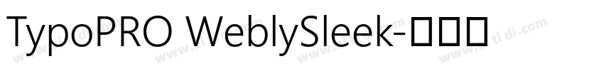 TypoPRO WeblySleek字体转换